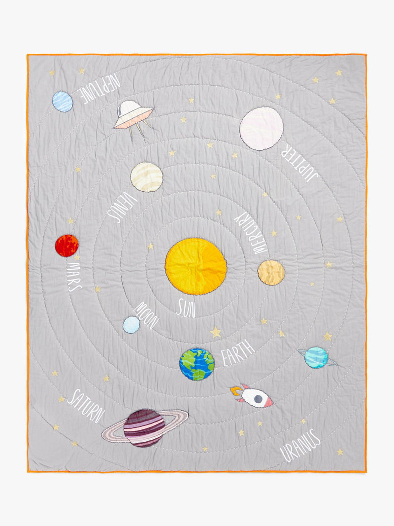 John Lewis Outer Space quilted bedspread king size (British brand)