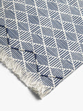 John Lewis geometric embroidered cotton placemats navy set of 2, UK version