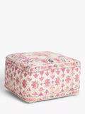 John Lewis medallion pouffe multi cotton footstool (British brand)