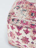 John Lewis medallion pouffe multi cotton footstool (British brand)