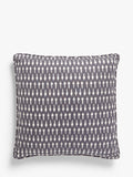 John Lewis multi-coloured Ikat cushion with hand screen printed grey and white design, UK version