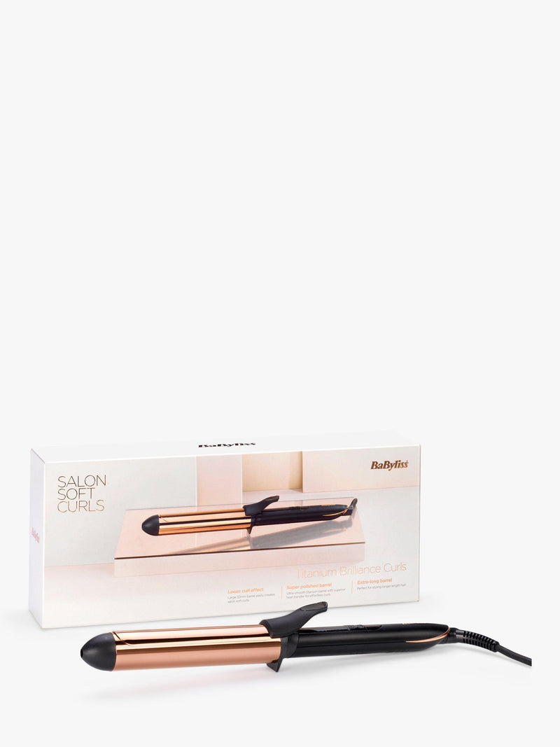 BaByliss hair curler Titanium Brilliance 32mm black - British product