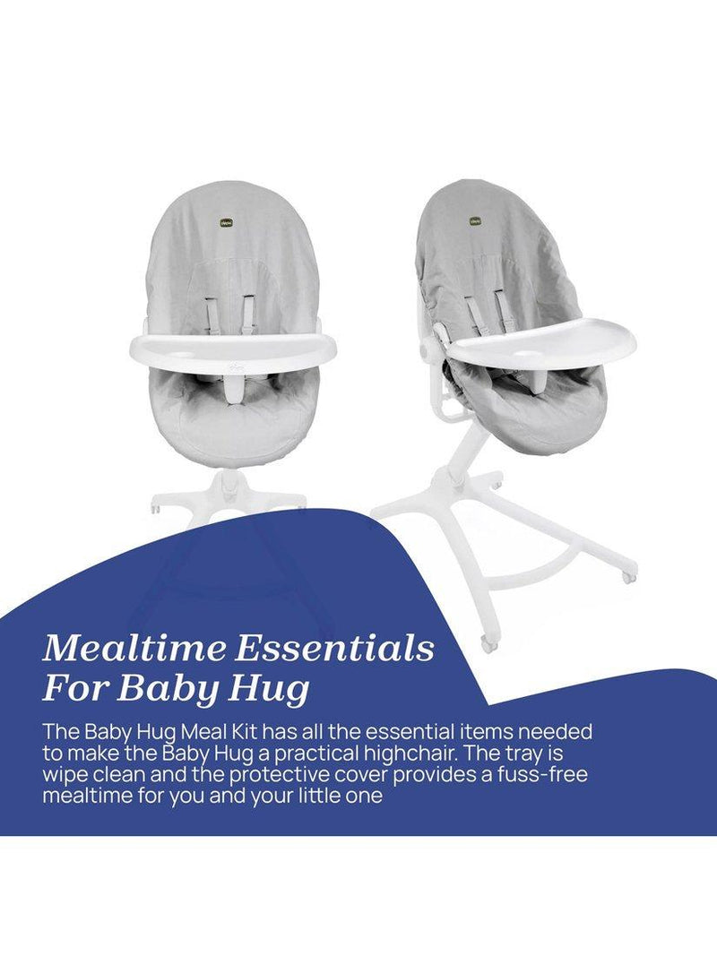 Chicco Baby Hug Meal Kit Grey White baby feeding accessory, imported from the UK
