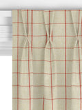 John Lewis classic check curtains or roman blind Auburn (British brand)