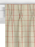 John Lewis classic check curtains or roman blind Auburn (British brand)