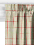 John Lewis classic check curtains or roman blind Auburn (British brand)