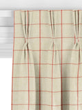 John Lewis classic check curtains or roman blind Auburn (British brand)