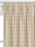 John Lewis classic check curtains or roman blind Auburn (British brand)