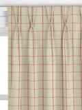 John Lewis classic check curtains or roman blind Auburn (British brand)