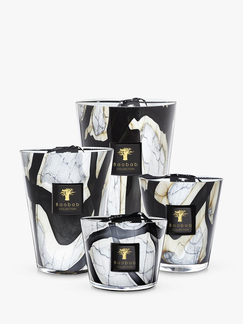 Baobab Collection scented candle Marble H24 cm - British product
