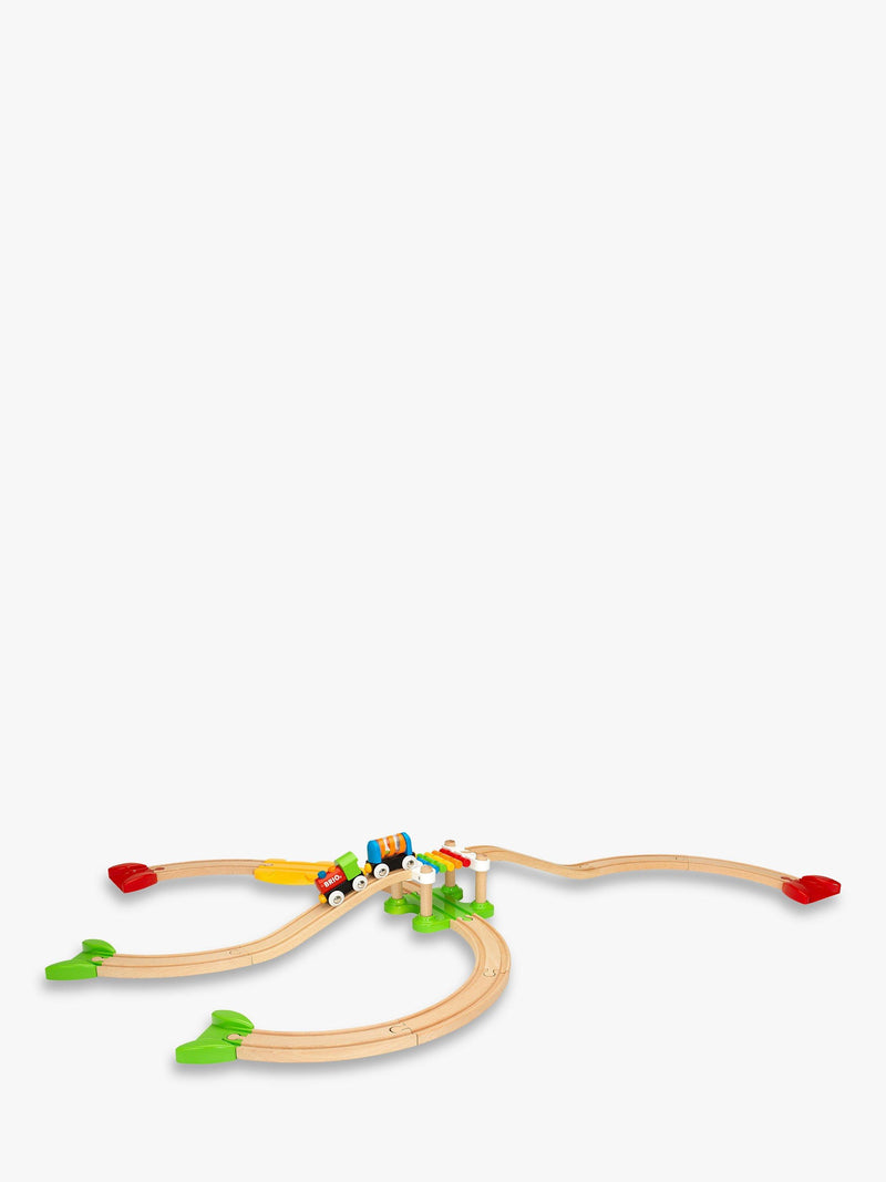 BRIO My First Railway beginner pack wooden train set 18 pieces, UK version
