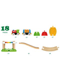 BRIO My First Railway beginner pack wooden train set 18 pieces, UK version