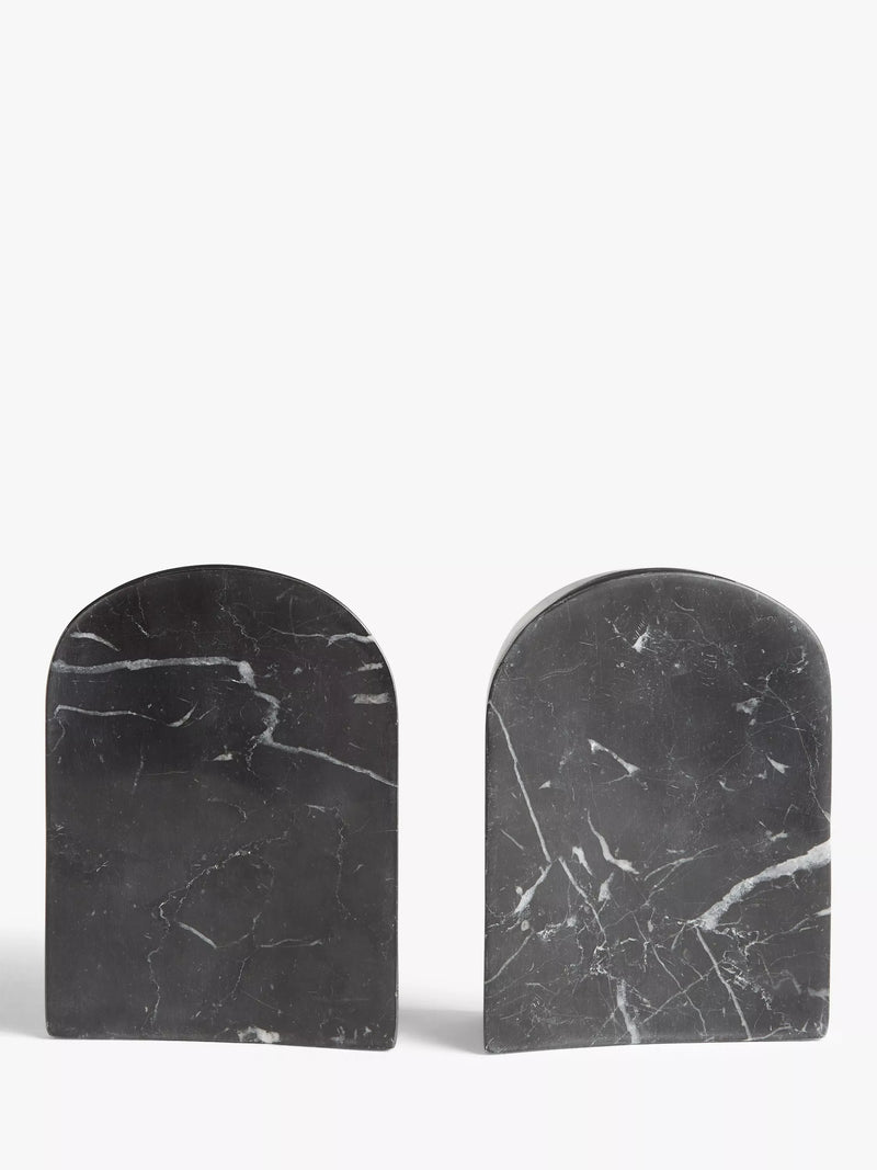 John Lewis marble bookends 16cm tall, UK version