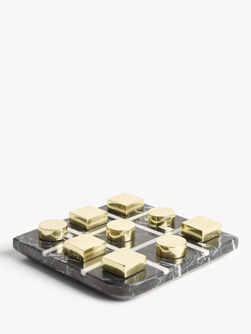 John Lewis decorative marble noughts and crosses set, UK version
