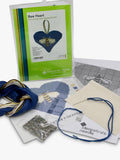 Cleopatra's Needle tapestry kit lavender bee heart 13x15cm, imported from the UK