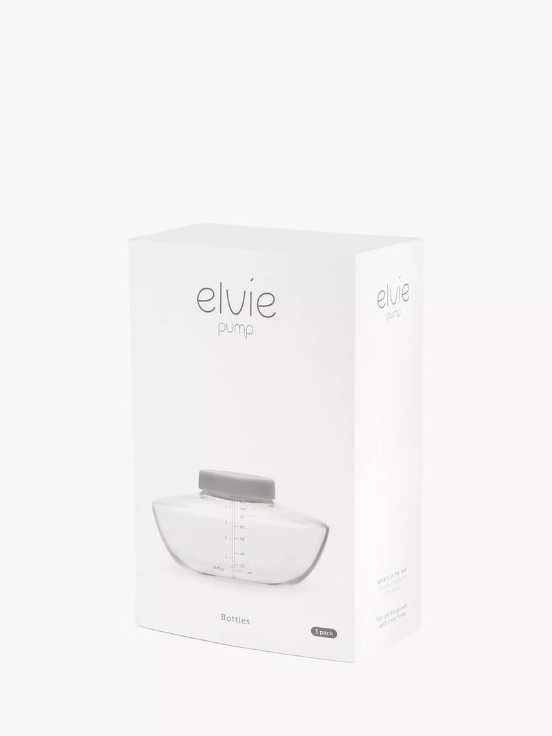 Elvie breastmilk storage bottle pack of 3 150ml - British product