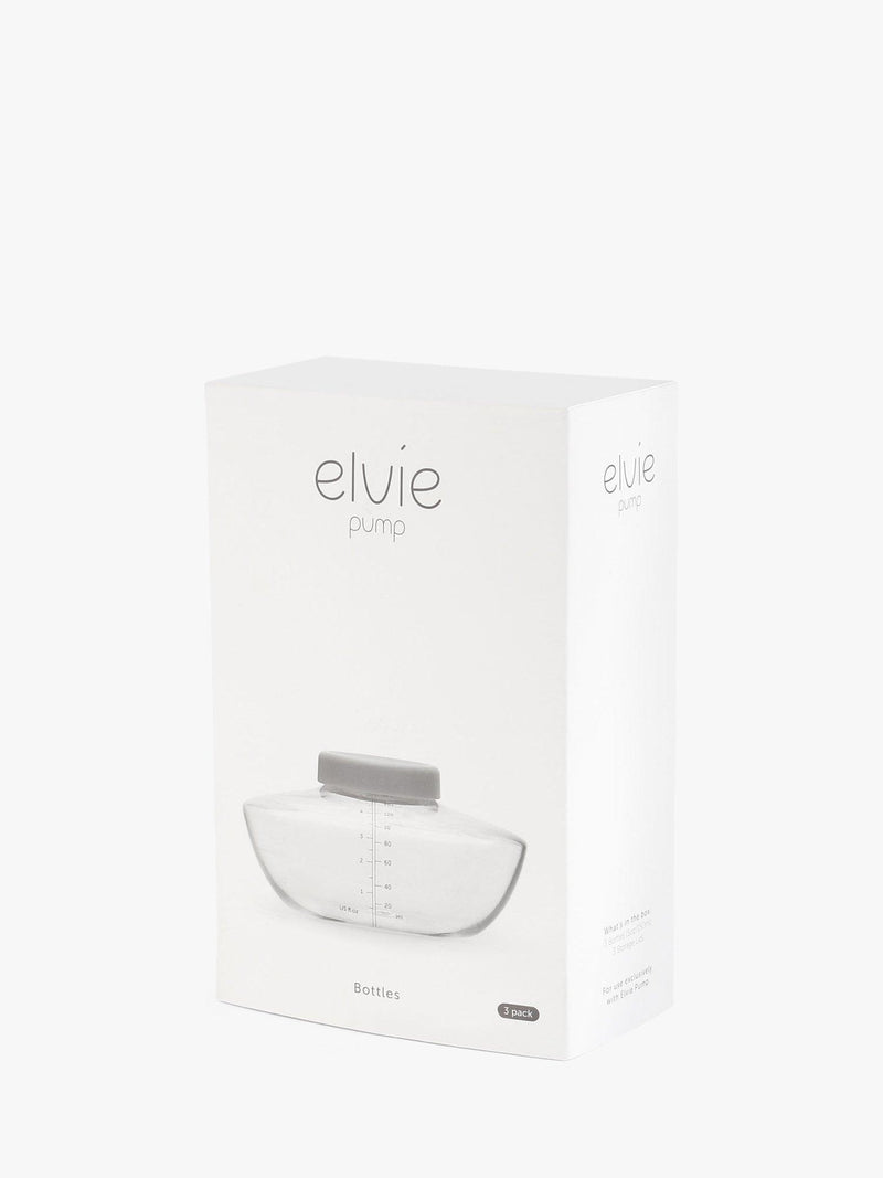 Elvie breastmilk storage bottle pack of 3 150ml - British product