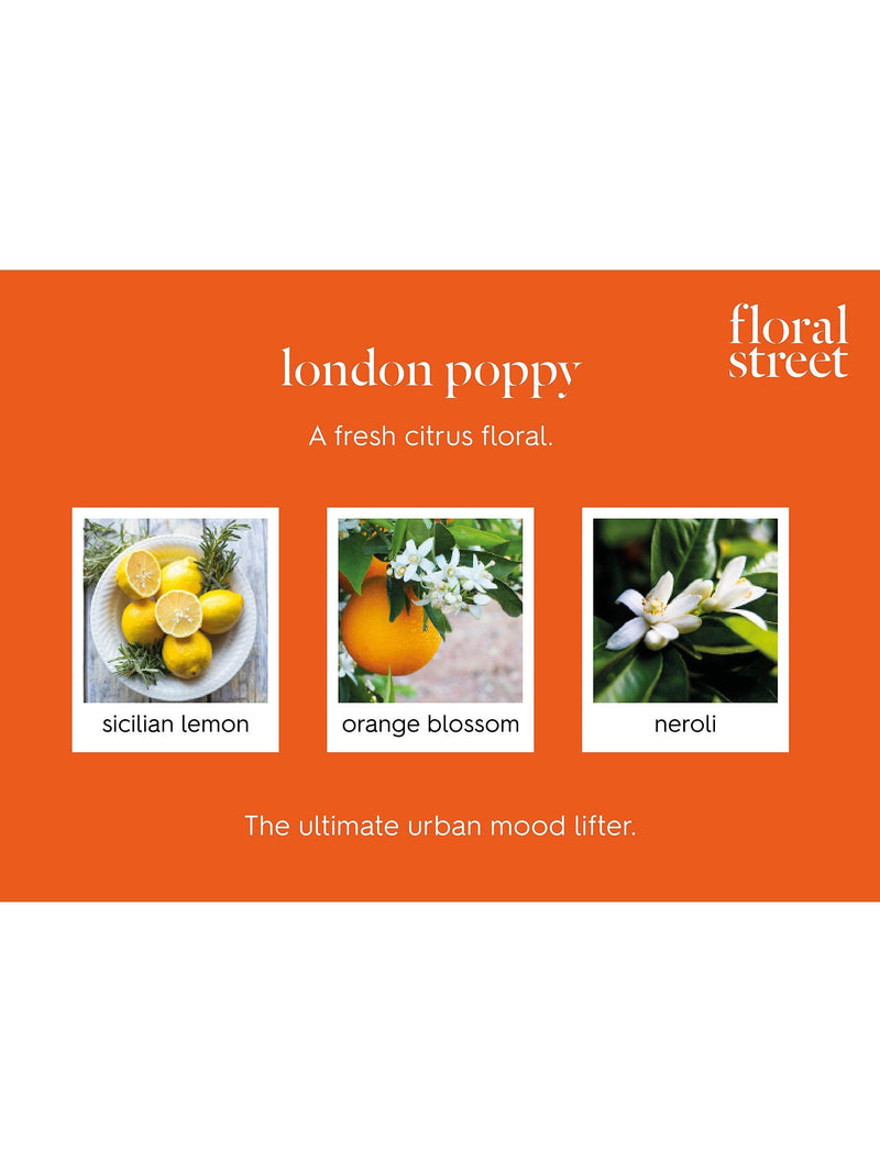 Floral Street London Poppy Eau de Parfum 10ml, imported from the UK