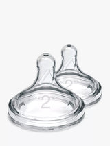 John Lewis Wide Neck Teats Level 2 for Baby Bottles, Pack of 2- Buy online at McGrocer