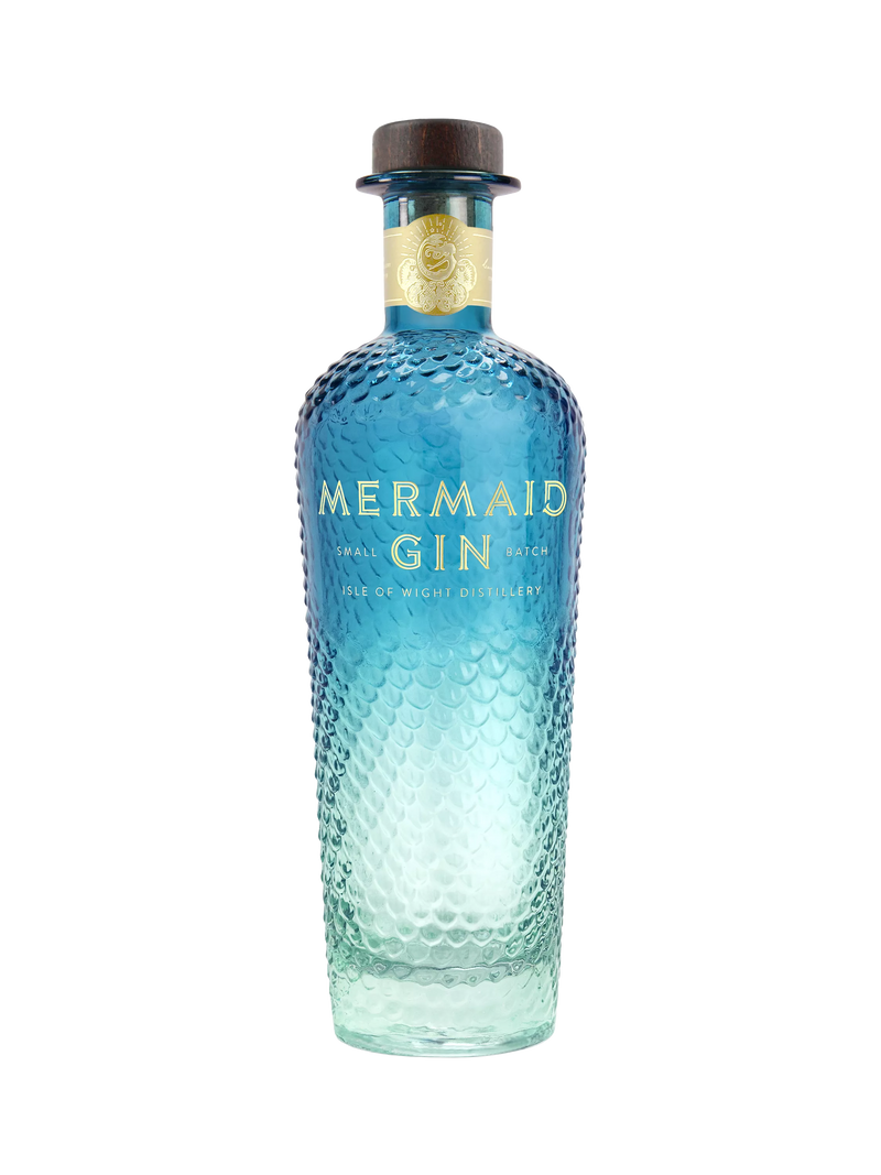 Isle of Wight Distillery Mermaid Gin 70cl, imported from the UK