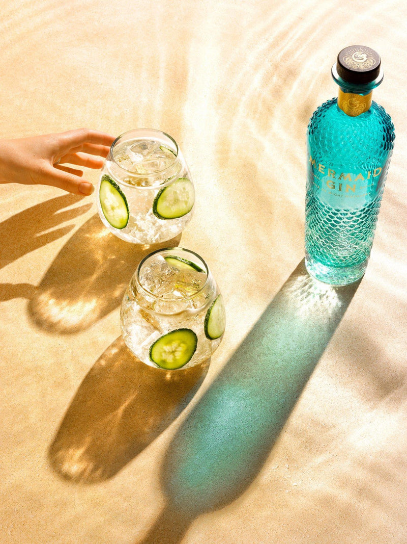 Isle of Wight Distillery Mermaid Gin 70cl, imported from the UK