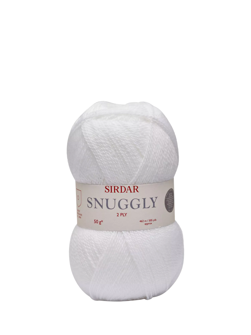 Sirdar Snuggly 2 Ply Yarn 50g White