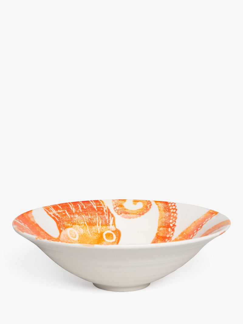 BlissHome octopus design orange salad bowl 30cm - British product