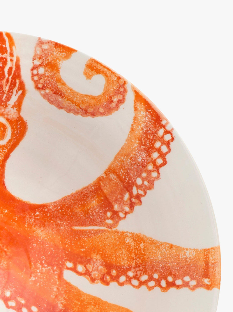 BlissHome octopus design orange salad bowl 30cm - British product