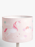 John Lewis Magical Unicorn lampshade in pink, imported from the UK
