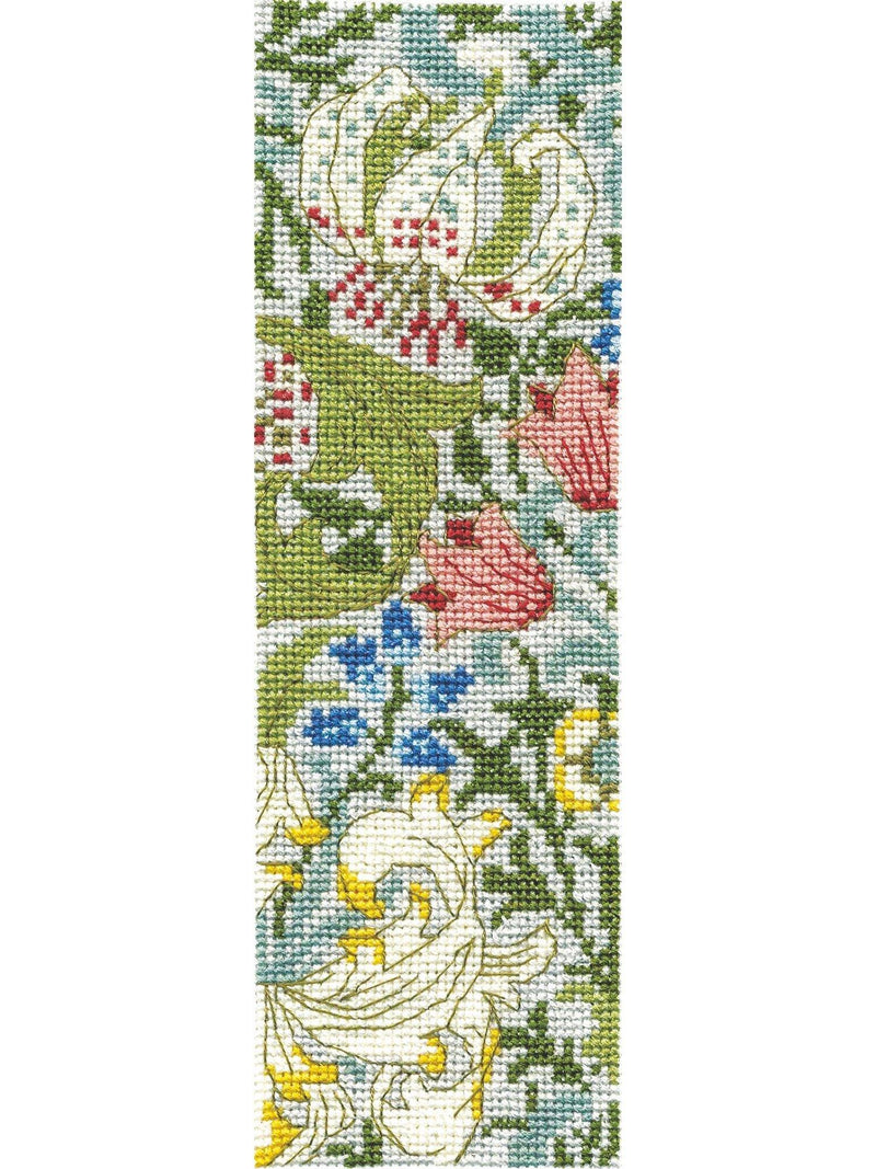 DMC Golden Lily bookmark cross stitch kit - British product