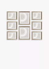John Lewis John Lewis Gallery Set Multi-aperture Photo Frames Champagne 8 Photo Photo Frame Set- Buy online at McGrocer