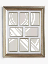 John Lewis Multi Photo Frame in Champagne Finish, Holds 8 Photos, 4x6 inches- Buy online at McGrocer