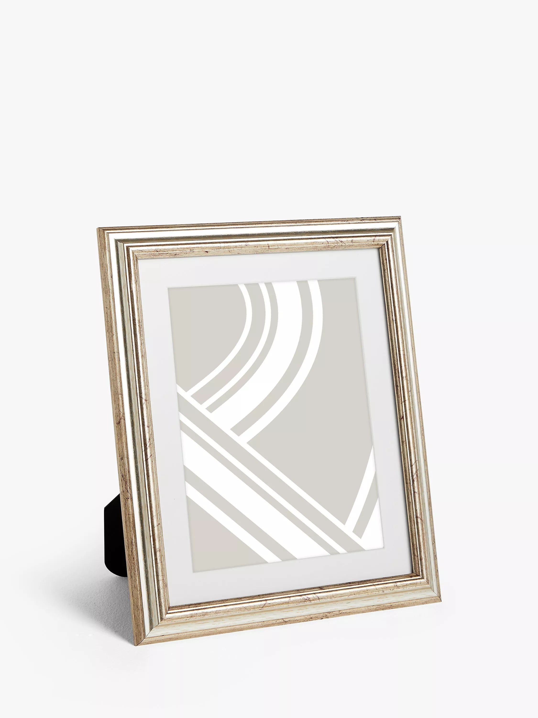 John Lewis Ribbed Photo Frame & Mount, Champagne - McGrocer