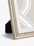 John Lewis ribbed photo frame champagne finish - British product