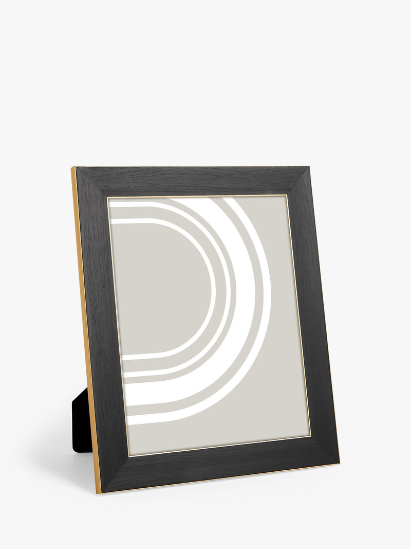 John Lewis flat wood effect photo frame black gold 30.6 cm, UK version