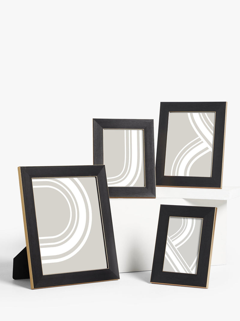 John Lewis flat wood effect photo frame black gold 30.6 cm, UK version