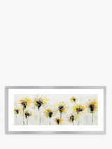 John Lewis John Lewis Green Lili Fields Of Gold Framed Print & Mount, 49.5 x 104.5cm, Yellow/Multi- Buy online at McGrocer