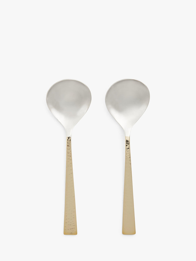 John Lewis Kainoosh serving spoons gold finish, imported from the UK