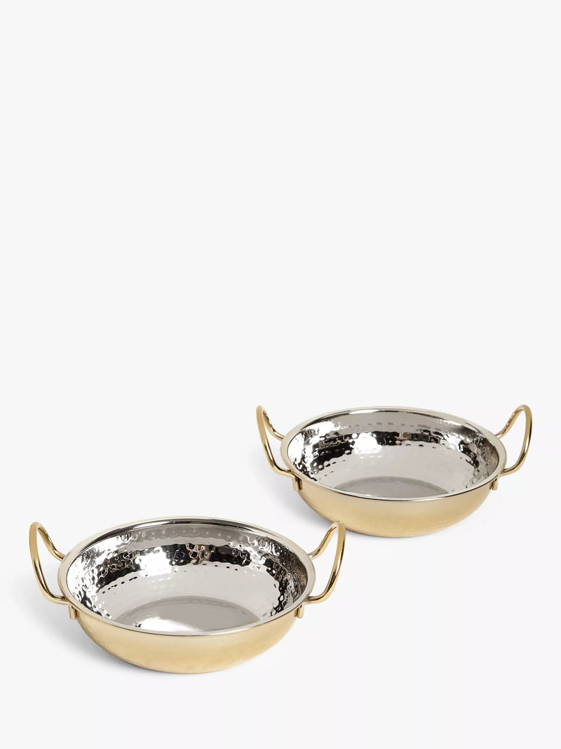 John Lewis Kainoosh Gold Balti Serving Dish Set 2, UK version