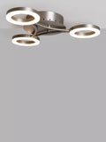 John Lewis Boyd LED 3 Arm Semi Flush Ceiling Light, Brass, 44cm Diameter