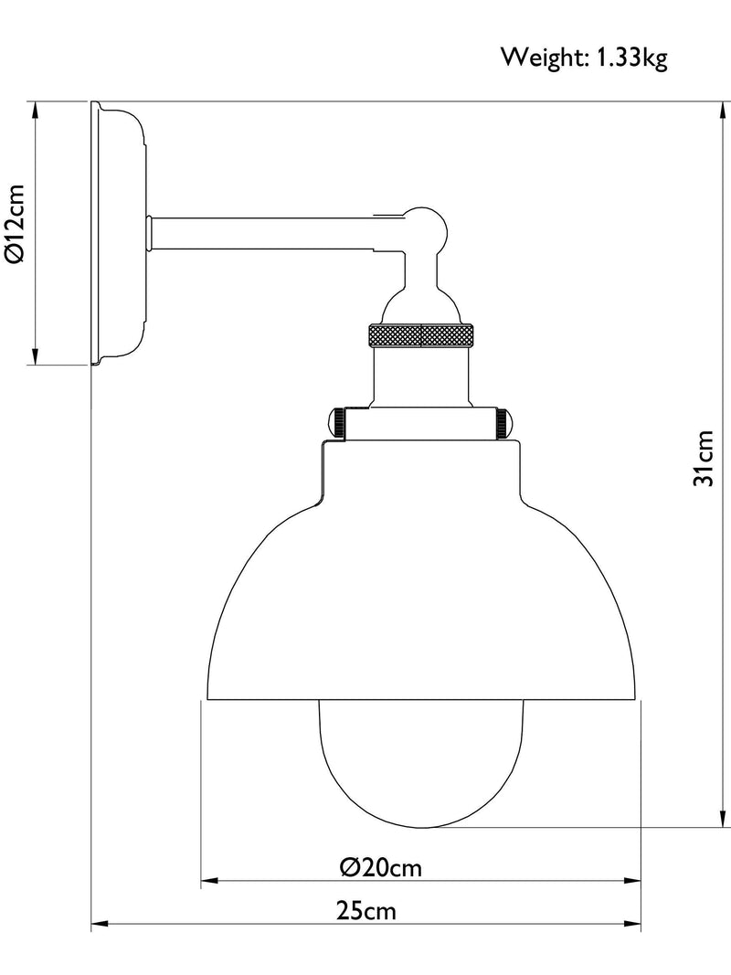 John Lewis Baldwin IP44 outdoor wall light - British product