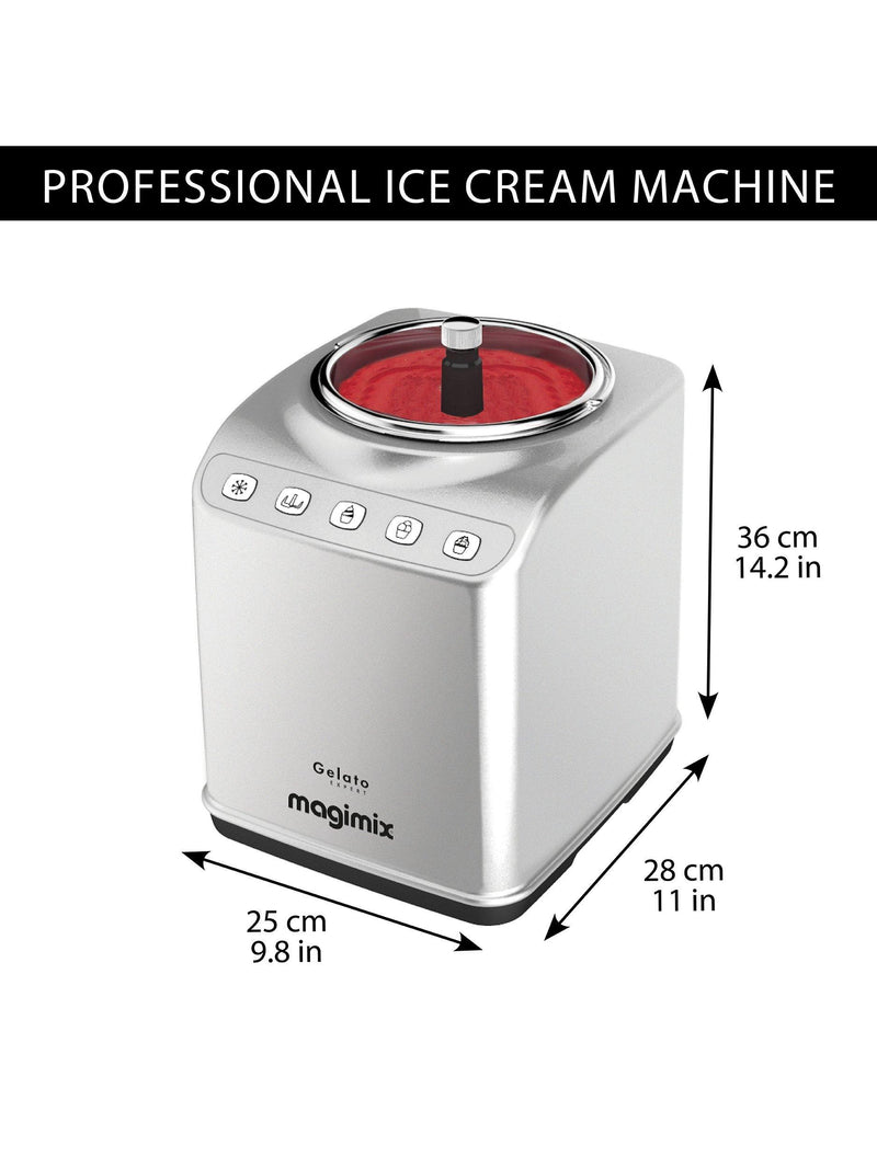 Magimix Gelato Expert ice cream maker 2L silver (British brand)