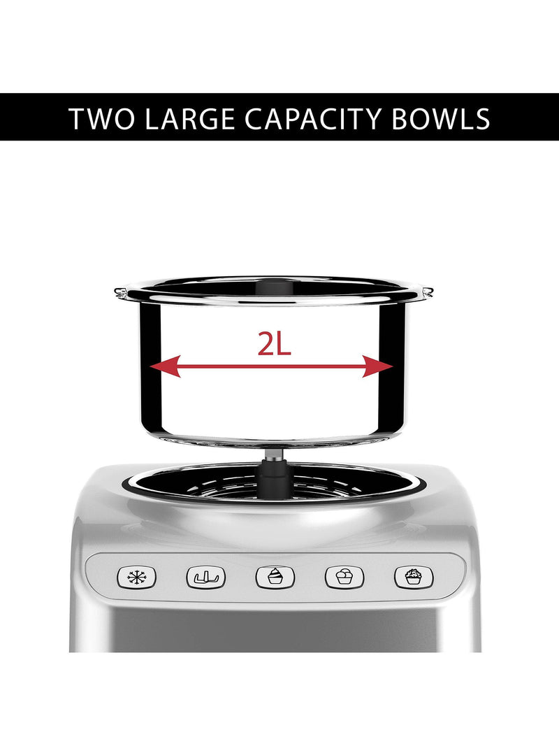 Magimix Gelato Expert ice cream maker 2L silver (British brand)