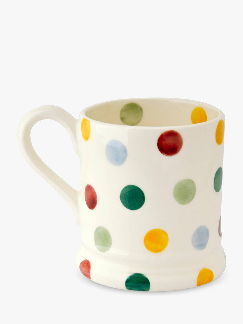 Emma Bridgewater polka dot Mr & Mrs mugs set of 2 300ml - British product