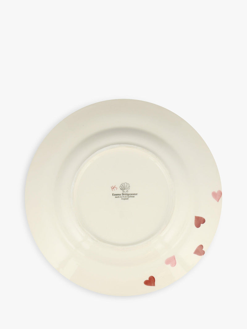 Emma Bridgewater pink hearts dinner plate 27cm, UK version