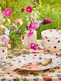 Emma Bridgewater pink hearts dinner plate 27cm, UK version
