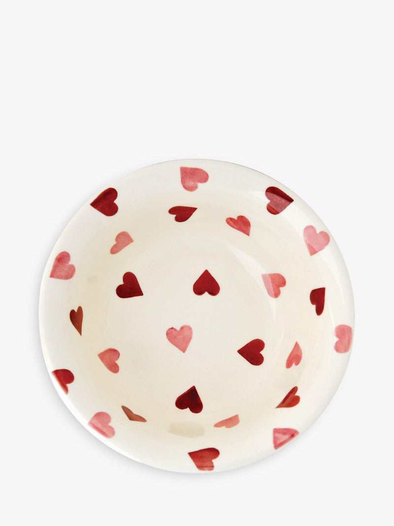 Emma Bridgewater Pink Hearts cereal bowl 16.9cm, UK version