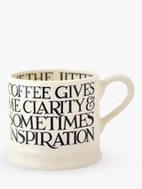 John Lewis Emma Bridgewater Black Toast Small Mug, 175ml, Black/White- Buy online at McGrocer