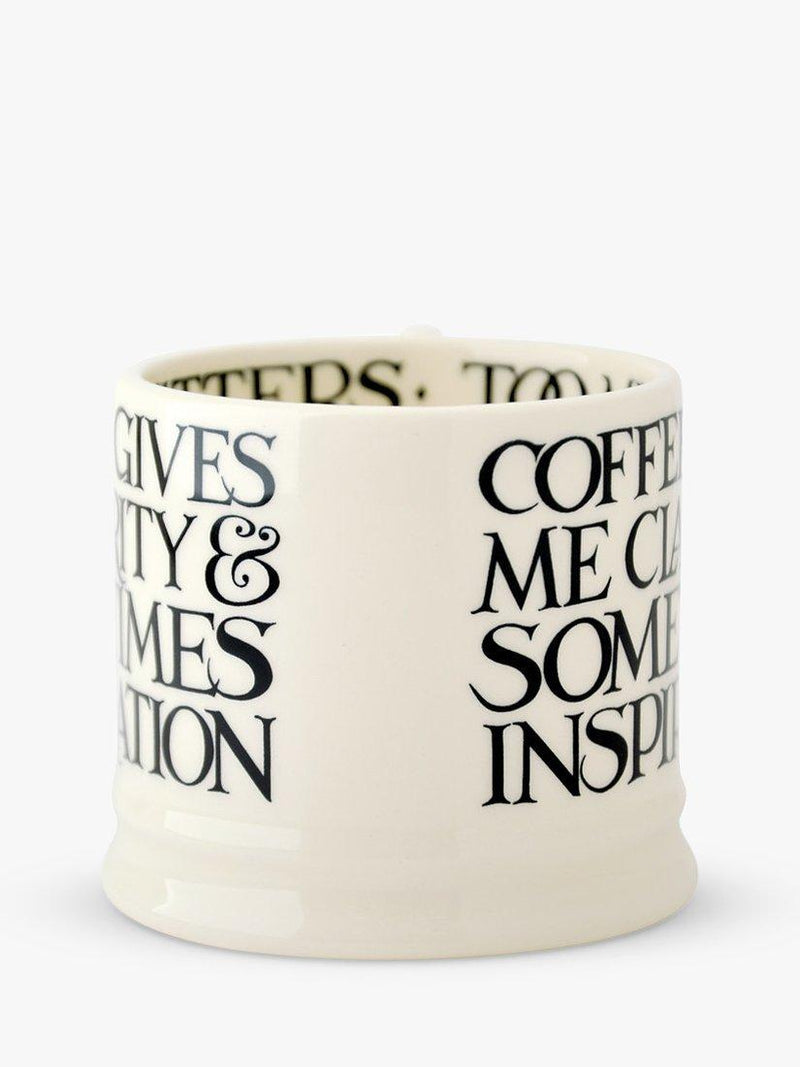 Emma Bridgewater Black Toast small mug 175ml, imported from the UK
