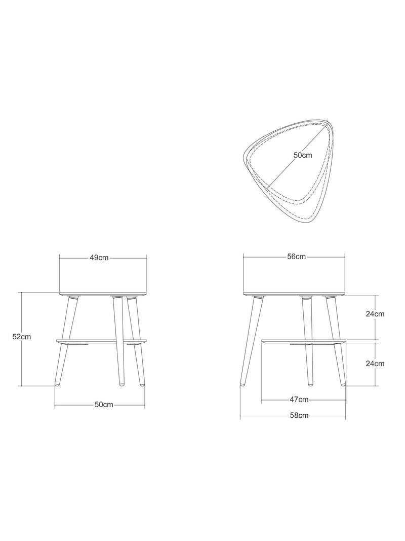 John Lewis Grayson side table with veneer finish (British brand)